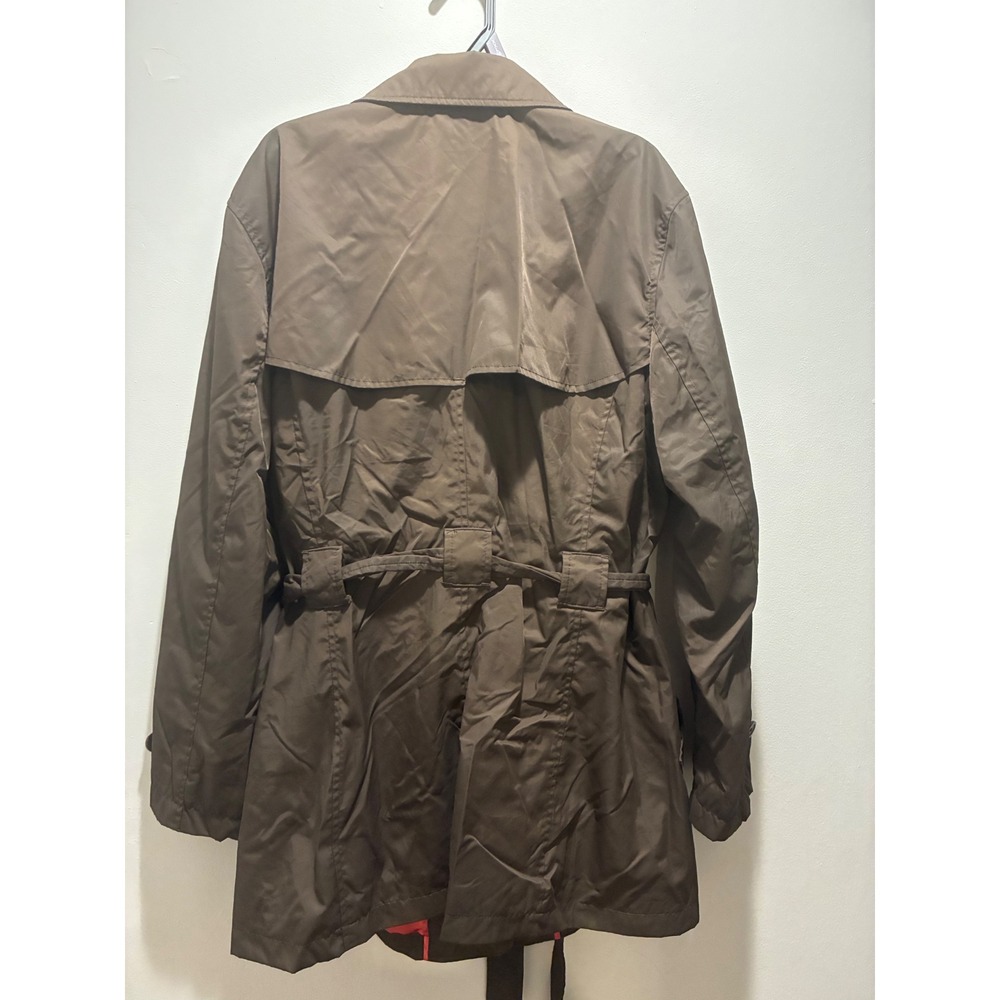 Columbia Womens XL Brown Belted Trench Rain Jacket Coat - Picture 5 of 5